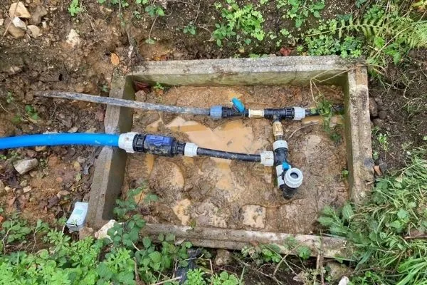 Well water pipe work repair carried out by Oakridge Water