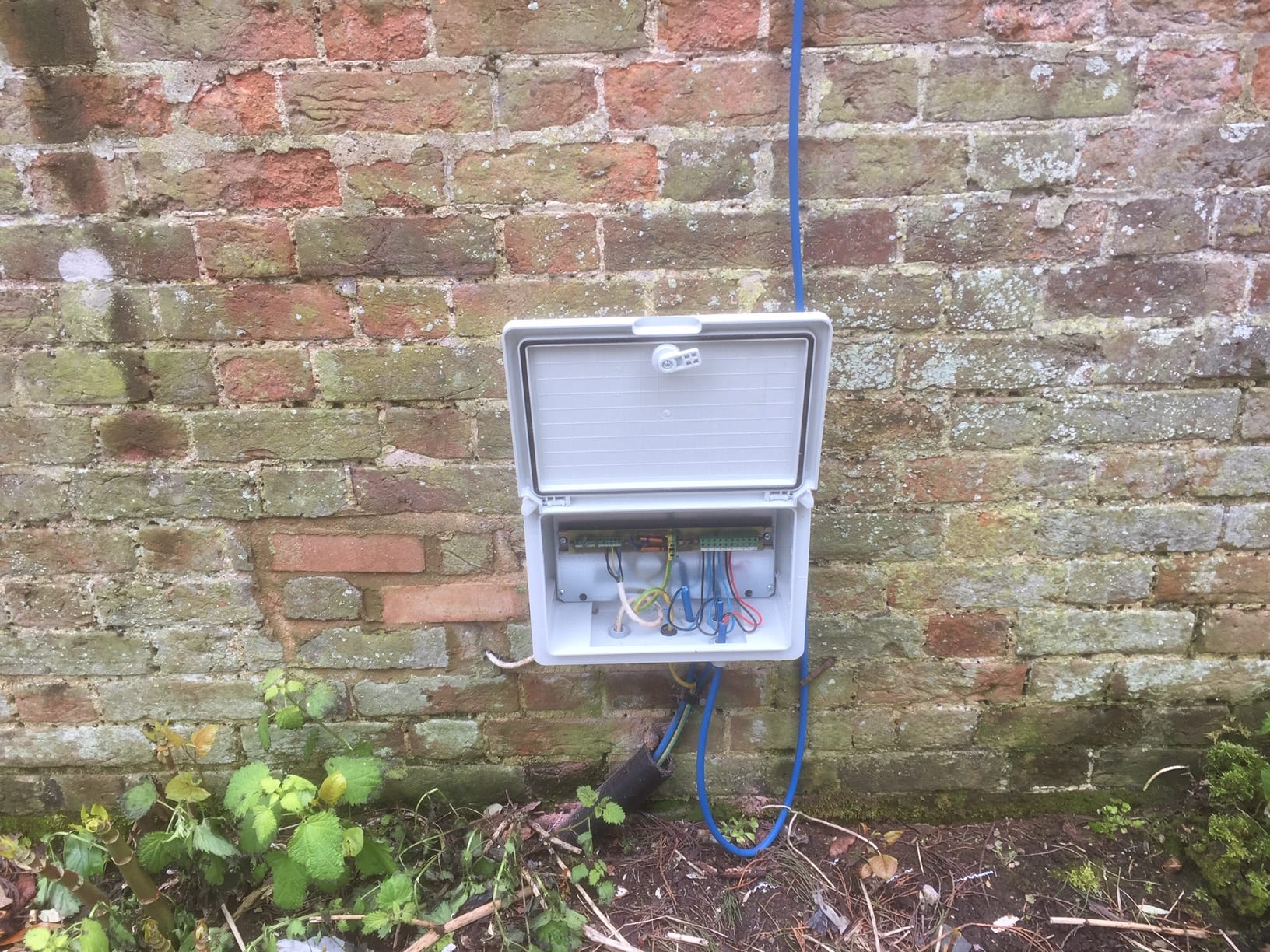 Control system checks for irrigation system servicing