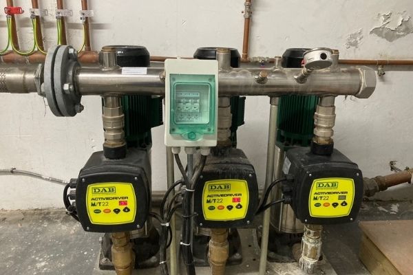 Service of booster set for apartment block by Oakridge Water