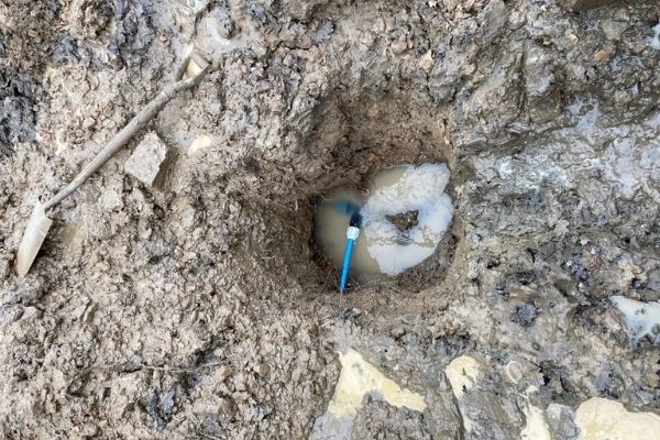 Emergency water repair to water supply carried out by Oakridge Water